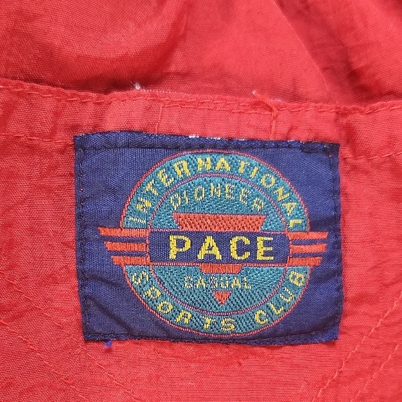 Pace Vintage Red Yellow Blue Swim Shorts with Drawstring - Picture 2 of 12